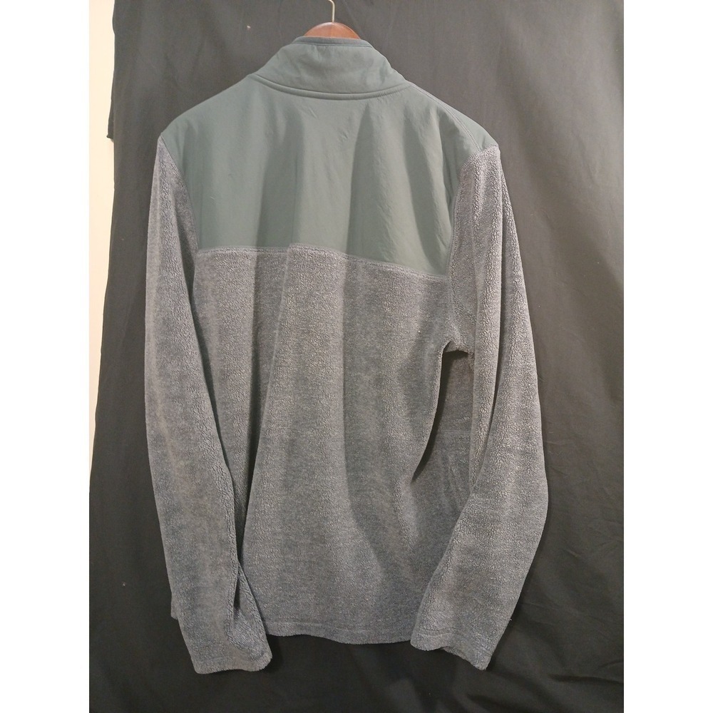 LL Bean Jacket Men's size Large sherpa fleece hybrid snap sweater pile workwear - Picture 2 of 9